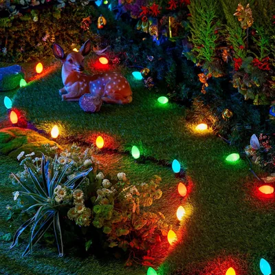Minetom 50 Pack Multicolor C9 LED Christmas Light Bulbs, thumbnail 4