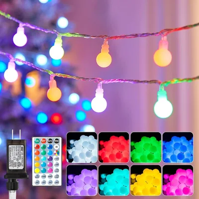 Minetom 66 Feet 200 Led Globe Ball String Lights, thumbnail 3
