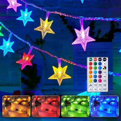 Minetom Star String Lights Battery Operated, thumbnail 5