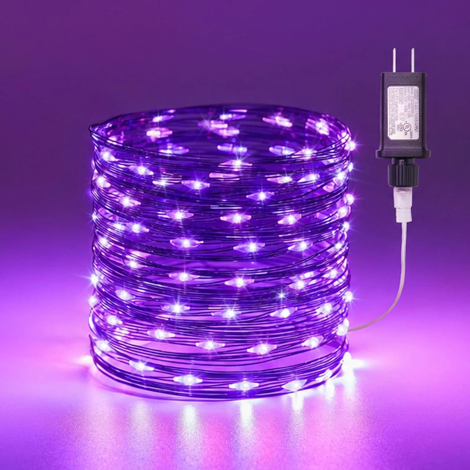 Minetom Fairy Lights Plug, Purple, 100 LEDs, photo 11