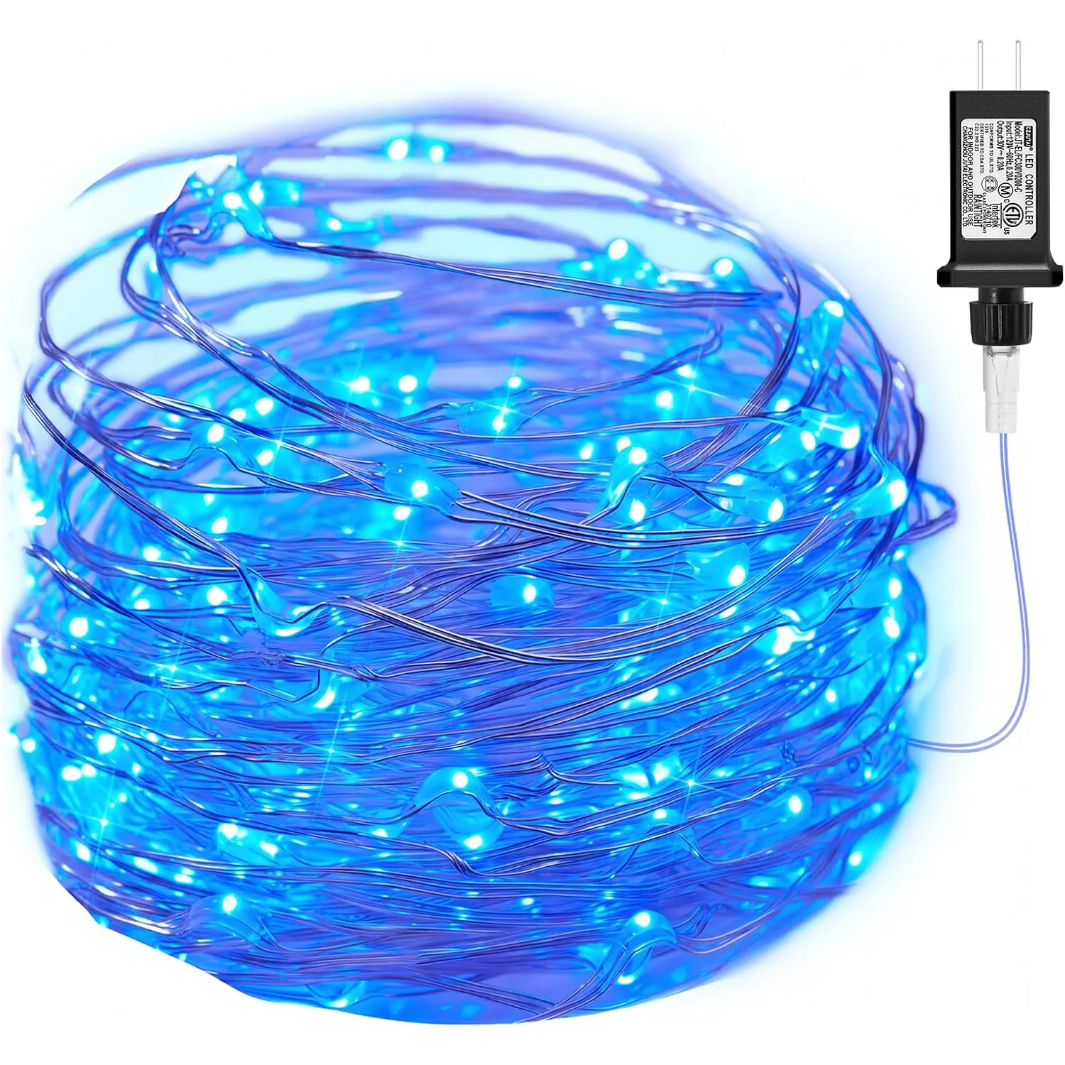 Minetom Fairy Lights Plug, Blue, 100 LEDs, photo 13