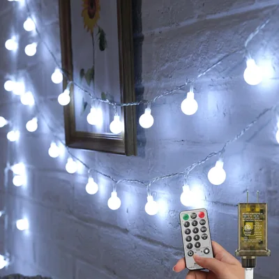 Minetom 66 Feet 200 Led Globe Ball String Lights, thumbnail 1