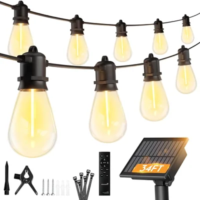 Minetom 100FT Solar String Lights Outdoor Waterproof, thumbnail 2