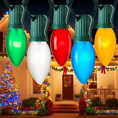 Minetom Multicolor C9 Christmas Lights, thumbnail 1