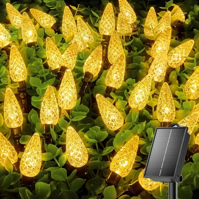 Minetom 23FT 50 LED C6 Solar Christmas Lights Outdoor Waterproof, thumbnail 3