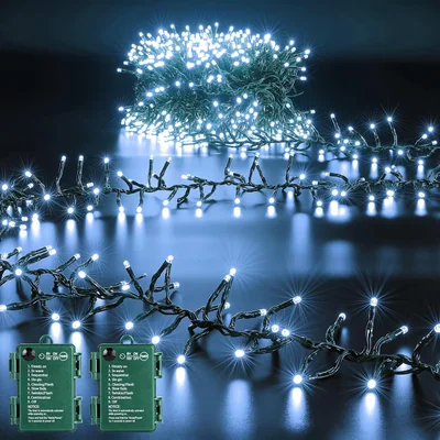Minetom Christmas Cluster Lights Battery Operated Outdoor, thumbnail 1