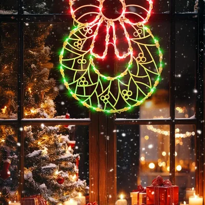 Minetom Christmas Window Silhouette Light Decoration, thumbnail 3