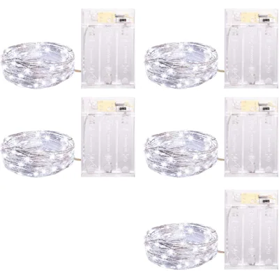 Minetom 5 Pack Fairy Lights Battery Operated, thumbnail 7