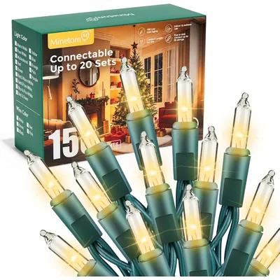 Minetom LED Warm White Christmas String Lights, thumbnail 1