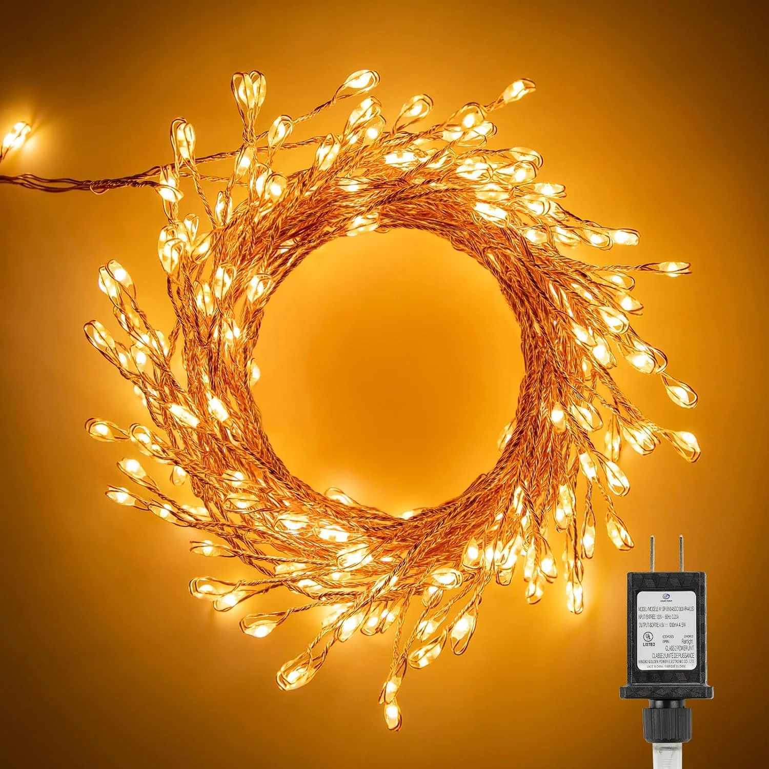 Minetom Halloween Fairy Lights Plug, Warm White, 200LEDs, photo 2
