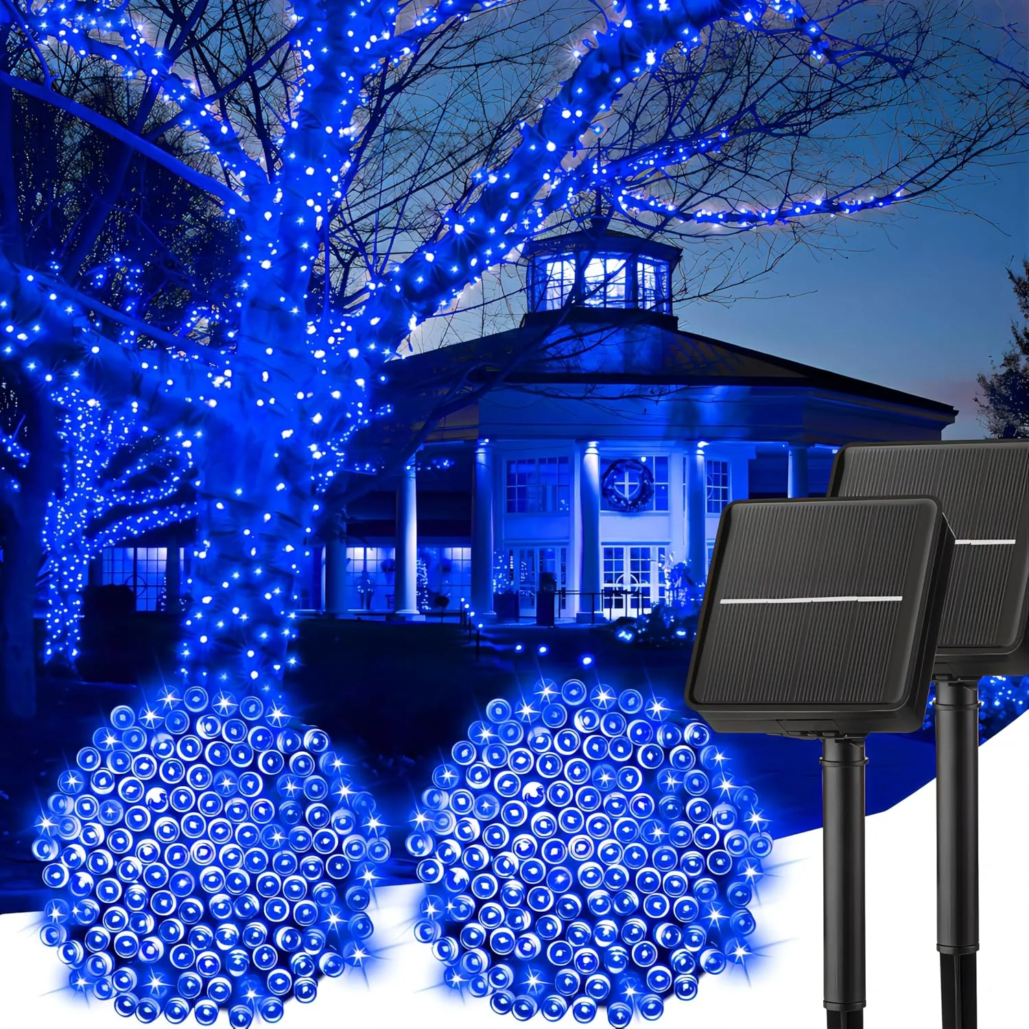 Minetom Solar Halloween Lights Outdoor, Blue, 40 FT 2Pack, photo 19