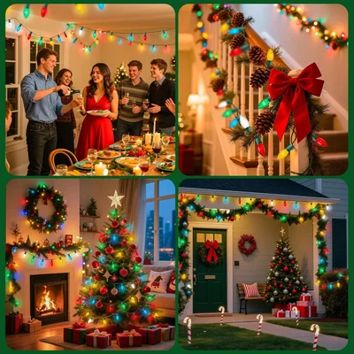 Minetom Multicolor C9 Christmas Lights, thumbnail 2