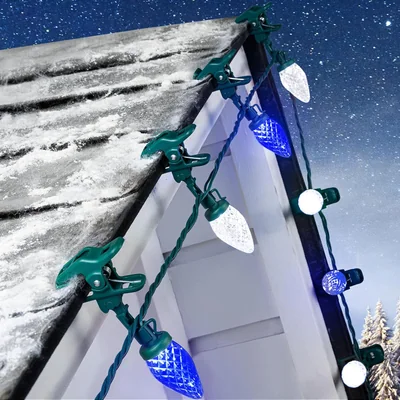 Minetom Christmas Lights Outdoor, 68FT 100 LED C9 String Lights with Spring, thumbnail 8