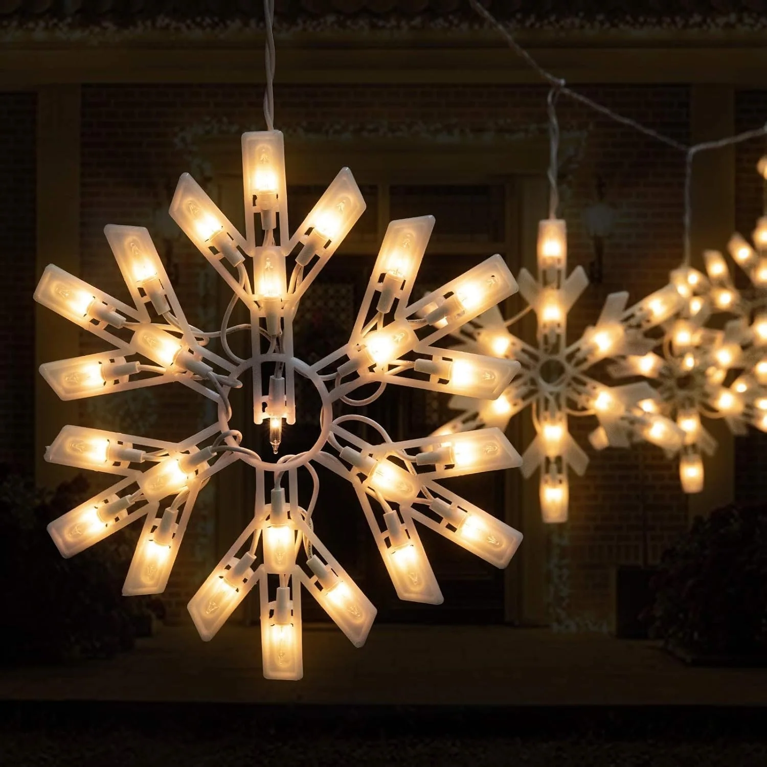 Minetom Snowflake Christmas String Lights with 9 Drops, photo 3