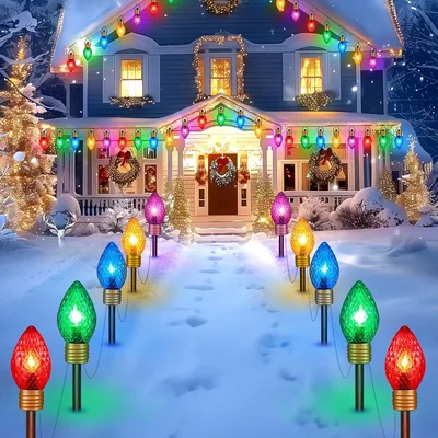 Minetom Strawberry C9 Christmas Jumbo Lights, thumbnail 2