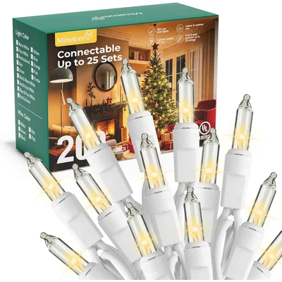 Minetom LED Clear Christmas String Lights, thumbnail 7
