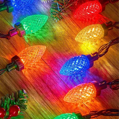 Minetom Solar Christmas Lights Outdoor, 50 LED C9 String Lights, thumbnail 2