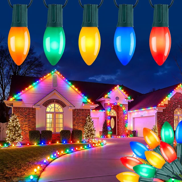 Minetom 200FT Vintage C9 Christmas Lights