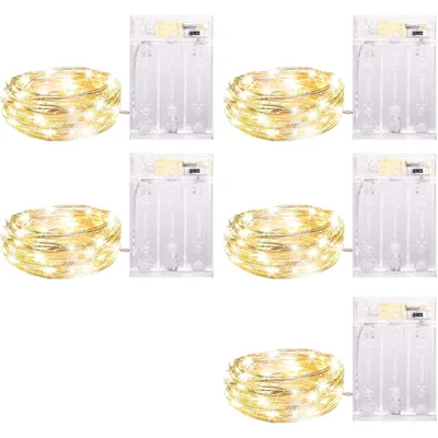 Minetom 5 Pack Fairy Lights Battery Operated, thumbnail 6