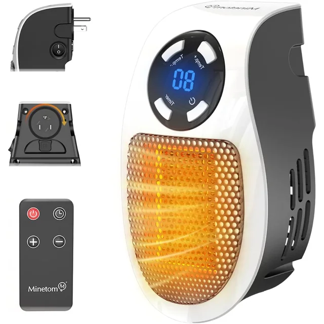 Minetom 450W Plug In Small Space Heater