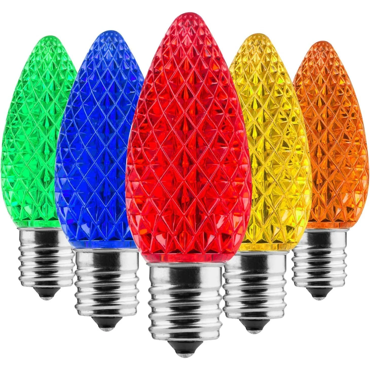 Minetom C9 LED Replacement Christmas Light Bulbs, Multi-colored, 25, photo 9