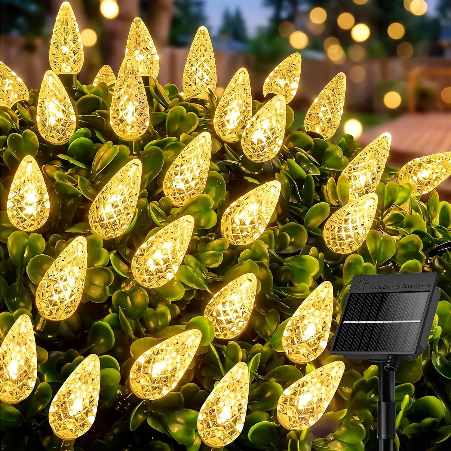 Minetom C6 Solar Christmas Lights, Warm White, 50LEDs, photo 6