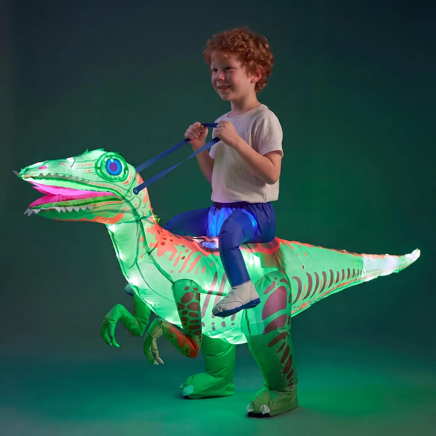 Minetom Halloween Light-Up Inflatable Dinosaur Costume For Kids, photo 4