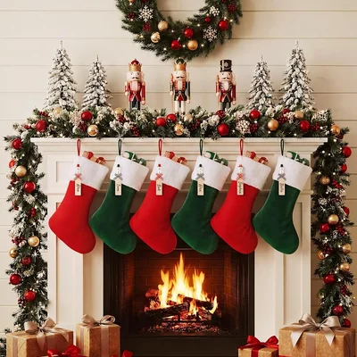 Minetom 6 Pack Christmas Stockings, thumbnail 3
