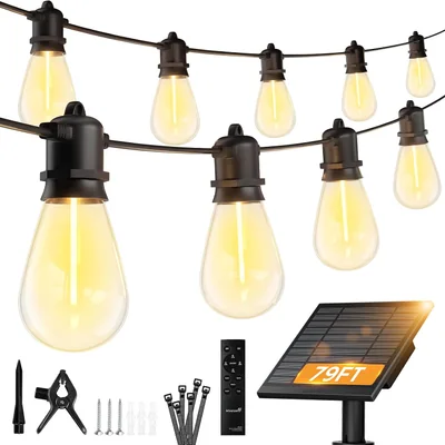 Minetom 100FT Solar String Lights Outdoor Waterproof, thumbnail 4