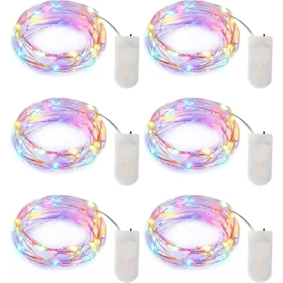 Minetom 6 Pack Battery Operated LED Fairy Lights for Christmas Decor, thumbnail 6
