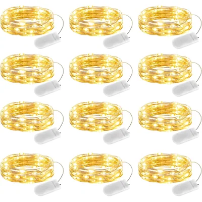 Minetom 6 Pack Battery Operated LED Fairy Lights for Christmas Decor, thumbnail 7