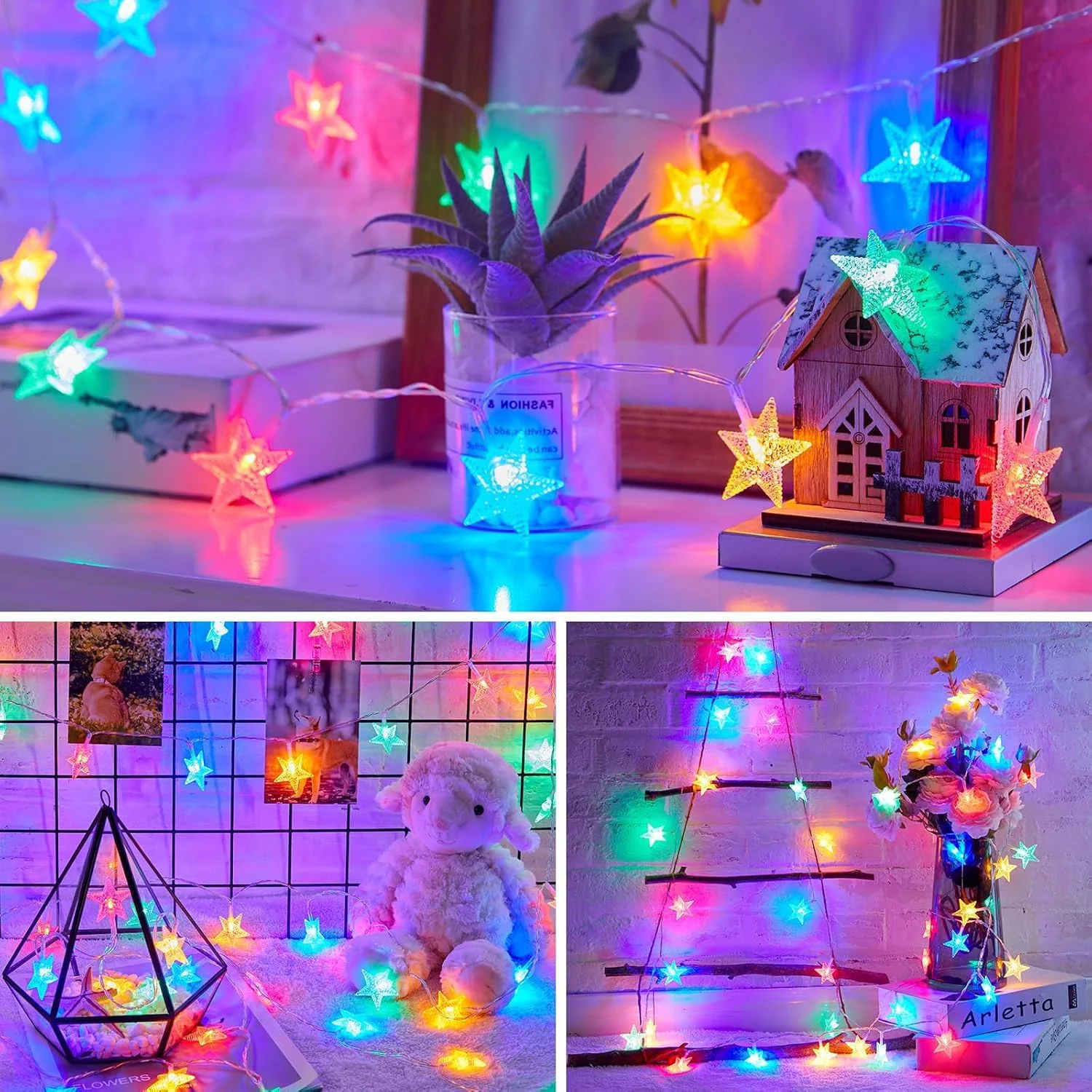 Minetom Star String Lights Battery Operated, photo 2