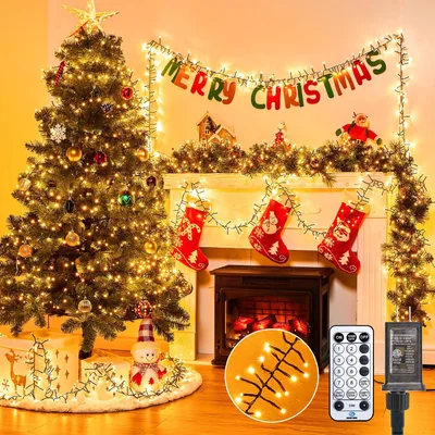Minetom 1000 LED Cluster Lights Christmas Tree Lights Outdoor Christmas, thumbnail 1