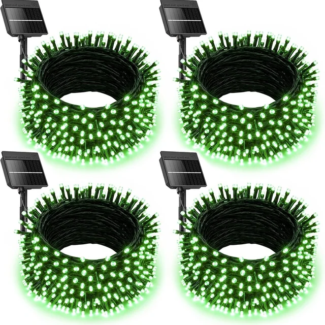 Minetom Solar Christmas Lights Outdoor, 4 Pack 157FT 400 LED String Lights