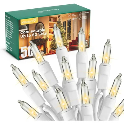 Minetom LED Clear Christmas String Lights, thumbnail 6