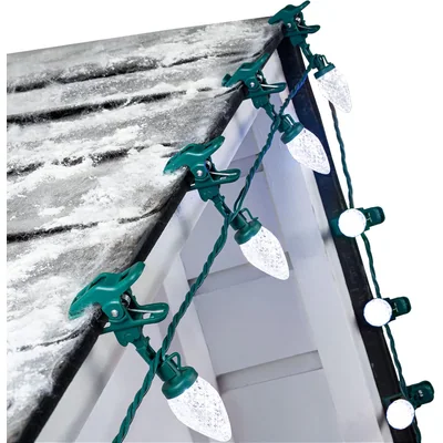 Minetom Christmas Lights Outdoor, 68FT 100 LED C9 String Lights with Spring, thumbnail 5