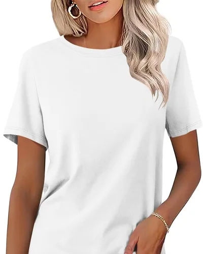 Minetom Womens Color Block T Shirts Short Sleeve Tops Summer Tees, thumbnail 22