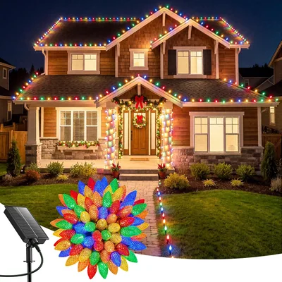 Minetom Solar Christmas Lights Outdoor, 39.4 FT, thumbnail 3