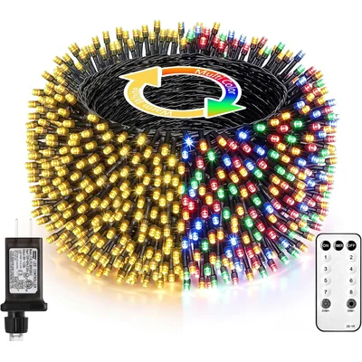 Minetom Red Green White Christmas Lights, thumbnail 8