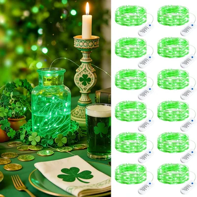 Minetom 12 Pack Warm White Battery Operated Fairy String Lights 8 Modes, thumbnail 10