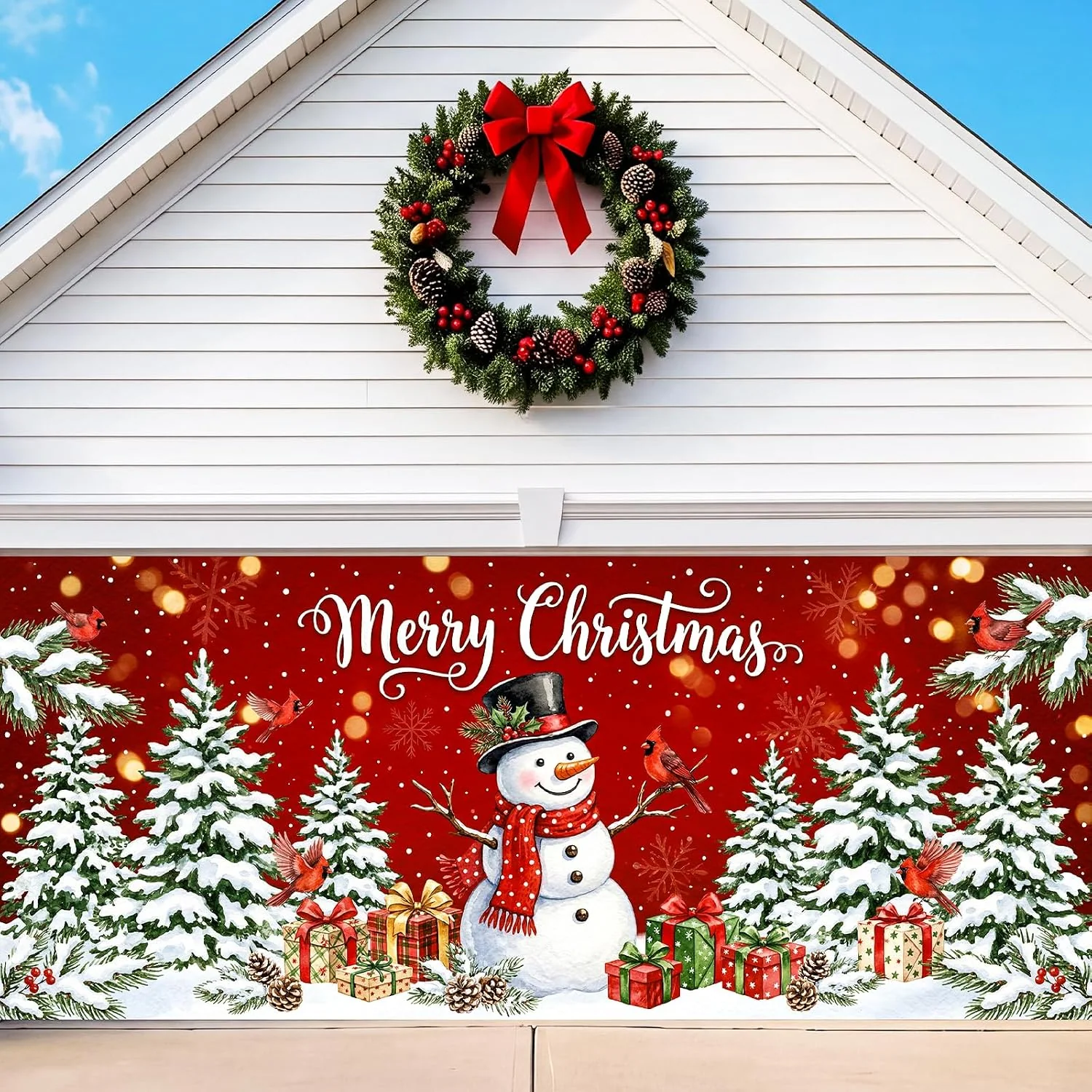 Minetom Christmas Garage Door Cover Decoration, photo 1