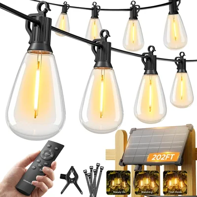 Minetom 100FT Solar String Lights Outdoor Waterproof, thumbnail 8