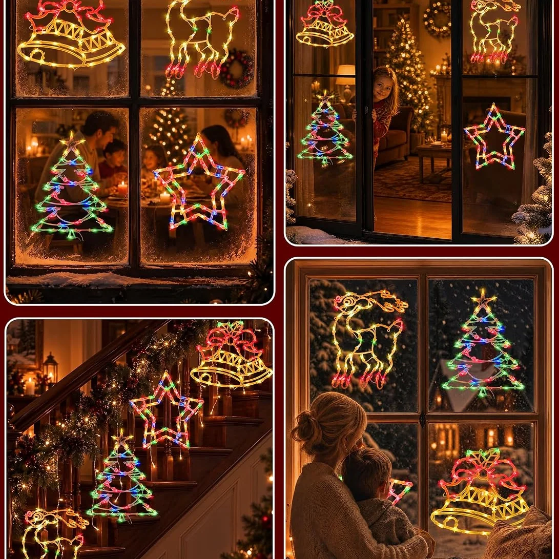 Minetom Christmas Window Lights Indoor, photo 2