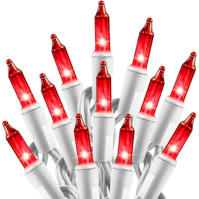 Minetom Clear Christmas String Lights 100 Count 20 Feet Incandescent Bulb, thumbnail 6