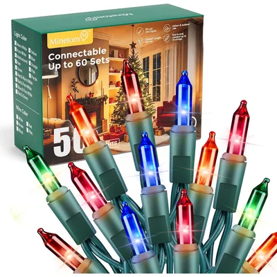Minetom LED Clear Christmas String Lights, thumbnail 9