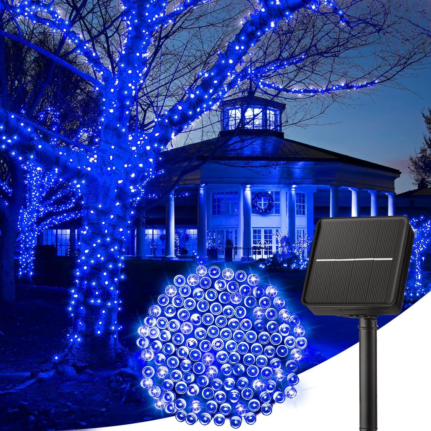 Minetom Solar Halloween Lights Outdoor, Blue, 40 FT 1Pack, photo 18