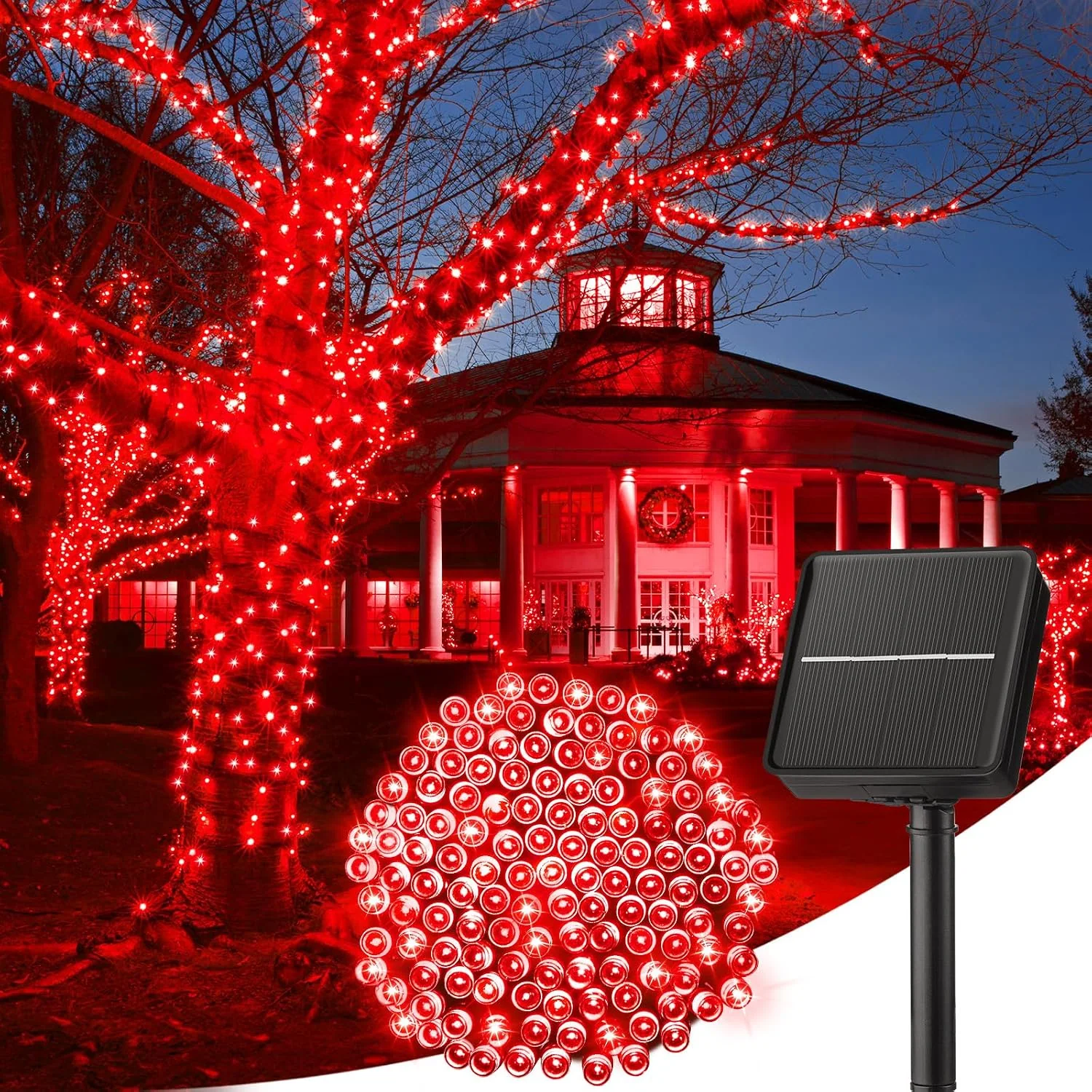 Minetom Solar Halloween Lights Outdoor, Red, 40 FT 1Pack, photo 11