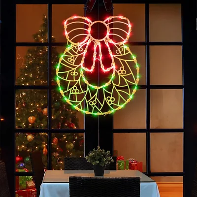 Minetom Christmas Window Silhouette Light Decoration, thumbnail 4