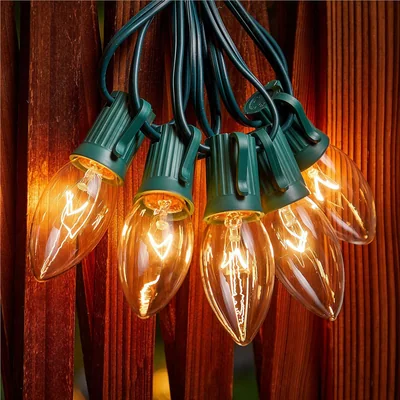 Minetom C9 String Lights Outdoor Christmas Lights 25 Feet Multicolor for Patio, thumbnail 6