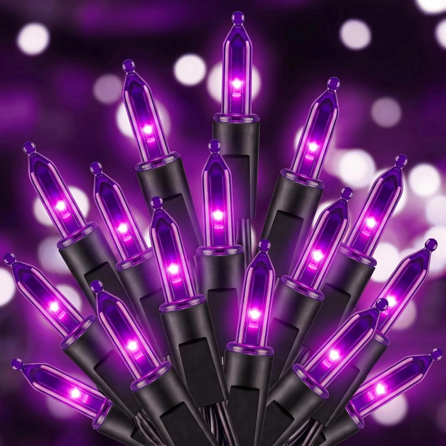 Minetom LED Christmas Lights Indoor Outdoor, Purple, 33 ft, photo 3